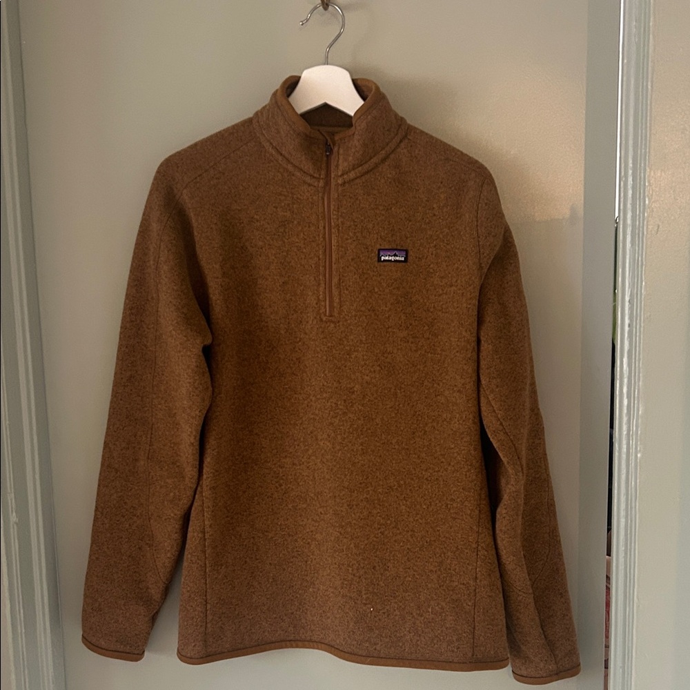 Patagonia better sweater 1/4-Zip Pullover nest brown size L - Picture 2 of 5